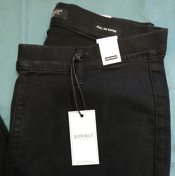 NWT Judy Blue Black Super Flare Bell Bottom Jeggings - Picture 4 of 10